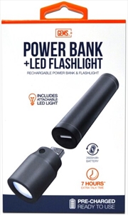 Buy GEMS Rechargable Powerbank and LED Flashlight