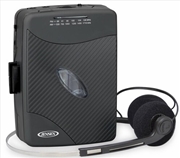 Buy Jensen SCR-75-HP Classic Personal Cassette Player with AM FM Radio (Black)