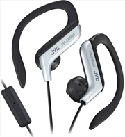 Buy JVC Ha-Ebr80-S Sport Clip Earphones W/Microphone (Silver)