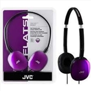 Buy JVC HAS160V Flats Lightweight Folding Headphones On Ear (Violet)