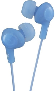 Buy JVC HAFR6A GUMY Plus Earbuds With Microphone & In-line Remote (Blue)