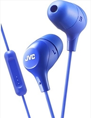 Buy JVC HAFX38MA Marshmallow Earphones With Microphone & In-line Remote (Blue)
