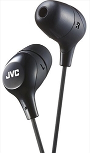 Buy JVC HAFX38MB Marshmallow Earphones With Microphone & In-line Remote (Black)