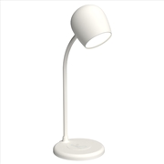 Buy Kreafunk Ellie Lamp W/ Qi Charger And Bluetooth Speaker - White