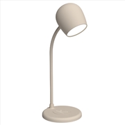 Buy Kreafunk Ellie Lamp W/ Qi Charger And Bluetooth Speaker -  Ivory Sand