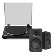 Buy Kanto OBI3 Turntable - Matte Black with Kanto ORA 100W Powered Speakers - Black Bundle