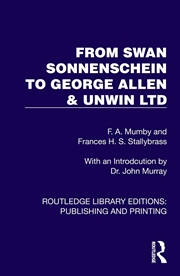 Buy From Swan Sonnenschein To George Allen & Unwin Ltd