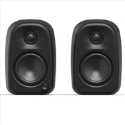 Buy Kanto UKI 100W Desktop Speakers with Bluetooth, USB-C, Headphone out – Onyx (Matte Black), Pair