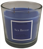 Buy Candle 400G Sea Breeze Wood Wick Clear Glass