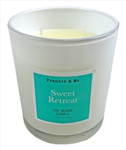 Buy Candle 295G Sweet Retreat Cut Wick White Glass