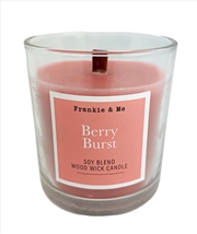 Buy Candle 210G Berry Burst Wood Wick Clear Glass