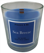 Buy Candle 210G Sea Breeze Wood Wick Clear Glass
