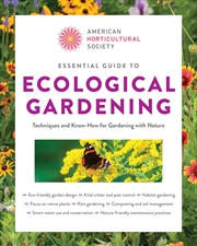 Buy American Horticultural Society Essential Guide to Ecological Gardening