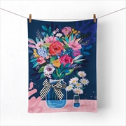 Buy Wildflowers Vase Microfibre Tea Towel (50 x 70cm)
