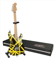 Buy EVH - Eddie Van Halen - Bumblebee Black & Yellow Mini Guitar Replica Collectible