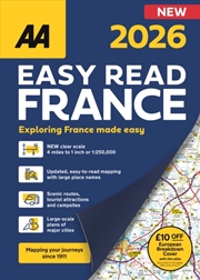 Buy Aa Easy Read Atlas France 2026
