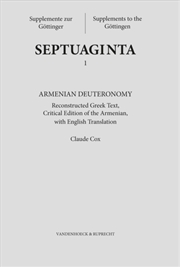 Buy Armenian Deuteronomy : Reconstructed Greek Text, Critical Edition Of The Armenian With English Trans