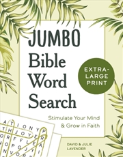 Buy Jumbo Bible Word Search : Stimulate Your Mind And Grow In Faith