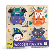 Buy Halloween Set Of 4 Wood Puzzles