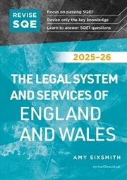 Buy Revise Sqe The Legal System And Services Of England And Wales 2025/26 : Sqe1 Revision Guide