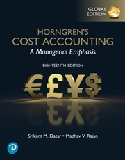 Buy Horngren's Cost Accounting, Global Edition