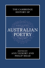 Buy The Cambridge History Of Australian Poetry