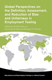 Buy Global Perspectives On The Definition, Assessment, And Reduction Of Bias And Unfairness In Employmen