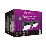 Buy Connect Smart Home Outdoor Wall Light Camera with 1.5W Solar Embedded Twin Pack