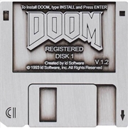 Buy DOOM Floppy Disk Pin Badge