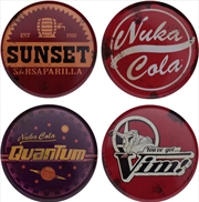 Buy Fallout Set of Four Metal Drinks Coasters
