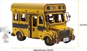 Buy Snoopy School Bus Wooden Kit
