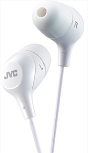 Buy JVC HAFX38W Marshmallow Earphones (White)
