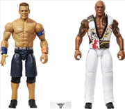 Buy Mattel Collectible - WWE Main Event Showdown The Rock (Final Boss) vs. John Cena Action Figure 2-Pac