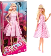 Buy Mattel - Barbie The Movie Margot Robbie as Barbie, Wearing Pink and White Gingham Dress