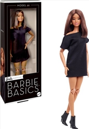 Buy Mattel Collectible - Barbie Basics Collectible Doll, Model 01 With Brunette Hair in Black Dress & Po