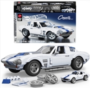 Buy Mattel Brick Shop - Hot Wheels Elite Series Building Set: Corvette, Includes 1 Collectible Diecast C