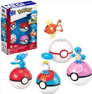 Buy MEGA BLOKS - Pokemon: Water-Type Trainer Team, 79 Piece Buiding Toy Set