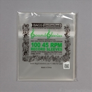 Buy Bags Unlimited SPP45R - 7 IN 45 RPM Outer Record Sleeve - Resealable  - 100 CNT