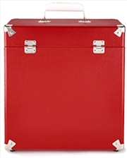 Buy GPO Retro SWB18RED 12"  Vinyl Record Case 35 Count Capacity with Removable Lid - Red