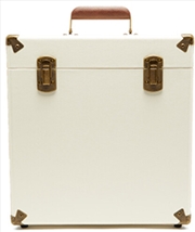 Buy GPO Retro SWB18CT 12" Vinyl Record Case 35 Cnt Capacity Removable Lid - Cream / Tan