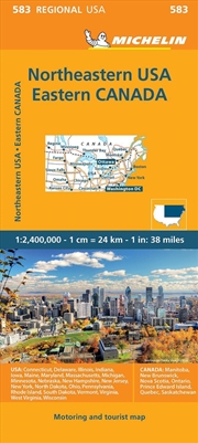 Buy Northeastern USA, Eastern Canada - Michelin Regional Map 583