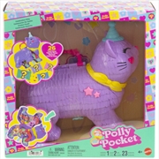Buy Mattel - Polly Pocket Celebration Kitty Pinata Compact Playset
