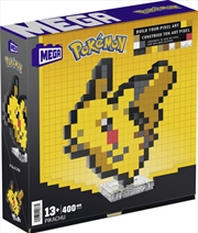 Buy Mega Bloks - Pokemon Pikachu, Pixel Art, 400 Piece Building Toy Set