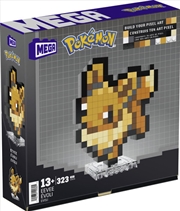 Buy Mega Bloks - Pokemon Eevee, Pixel Art, 323 Piece Building Toy Set