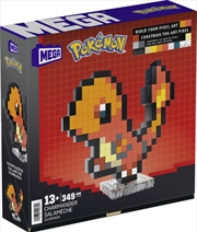 Buy Mega Bloks - Pokemon Charmander, Pixel Art, 349 Piece Building Toy Set