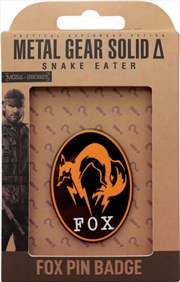 Buy Metal Gear Solid Delta Fox Pin Badge