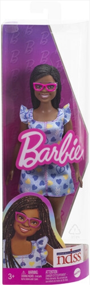 Buy Mattel - Barbie Fashionista Blue and Yellow Hearts with Down Syndrome, Brunette