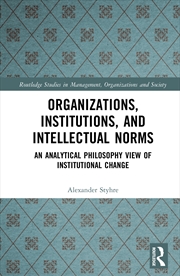 Buy Organizations, Institutions, and Intellectual Norms