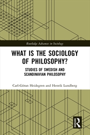 Buy What is the Sociology of Philosophy?