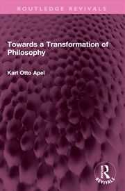 Buy Towards a Transformation of Philosophy
